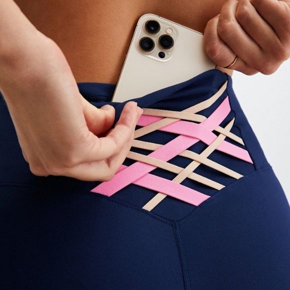 NWT Fabletics Navy/Multi Meridian 2-Piece Outfit - Picture 9 of 13